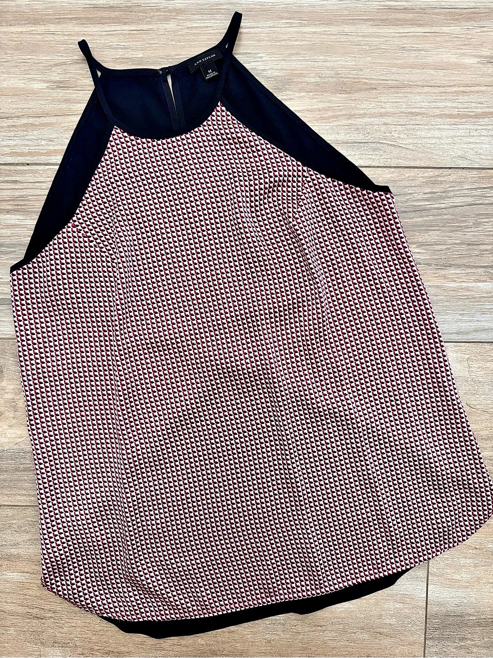 Ann Taylor Navy & Red Halter Camisole Size Medium